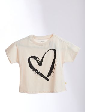 Camiseta Boxy Manga Corta Estampado Kids