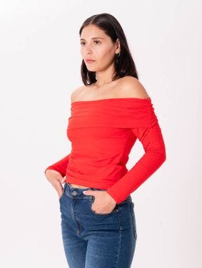 Camiseta Manga Larga Bardot