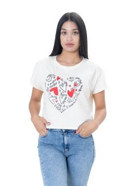 Camiseta Manga Incluida Estampada