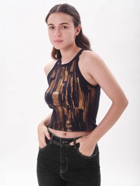 Crop Top Vivos Estampado