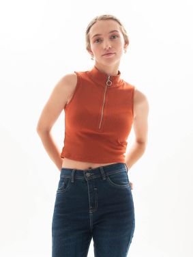 Crop Top Sin Mangas
