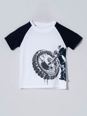 Camiseta Ranglan Estampada Kids