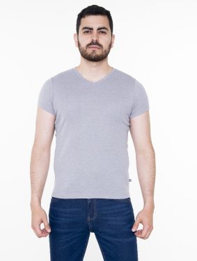 Camiseta Rib Slim Cuello V