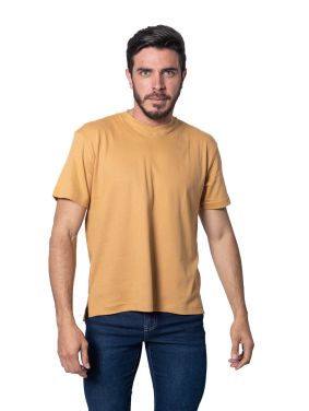 Camiseta Cuello V Regular Camel