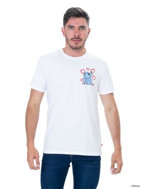 Camiseta Manga Corta Stitch Love Disney
