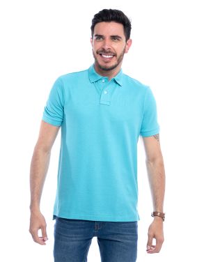 Polo Classic Fit Turquesa