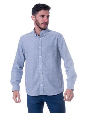 Camisa Classic Fit Gris