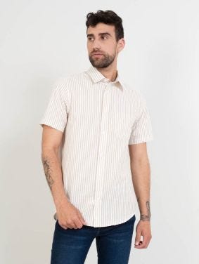 Camisa Regular Fit Manga Corta