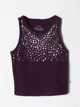 Crop Top Vivos Estampado Kids