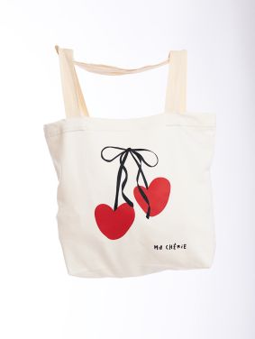 Bolso Estampado Unisex Crudo Cereza