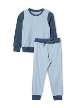 Pijama Manga Larga Rib (2 Piezas)