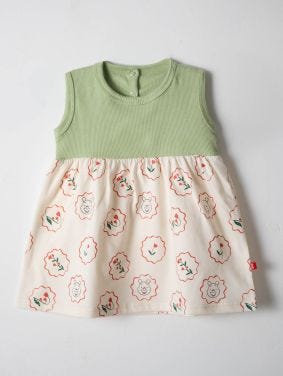 Vestido Rib Estampado Disney Baby