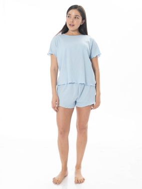 Pijama Mangas Cortas Short Holgado (2 Piezas)